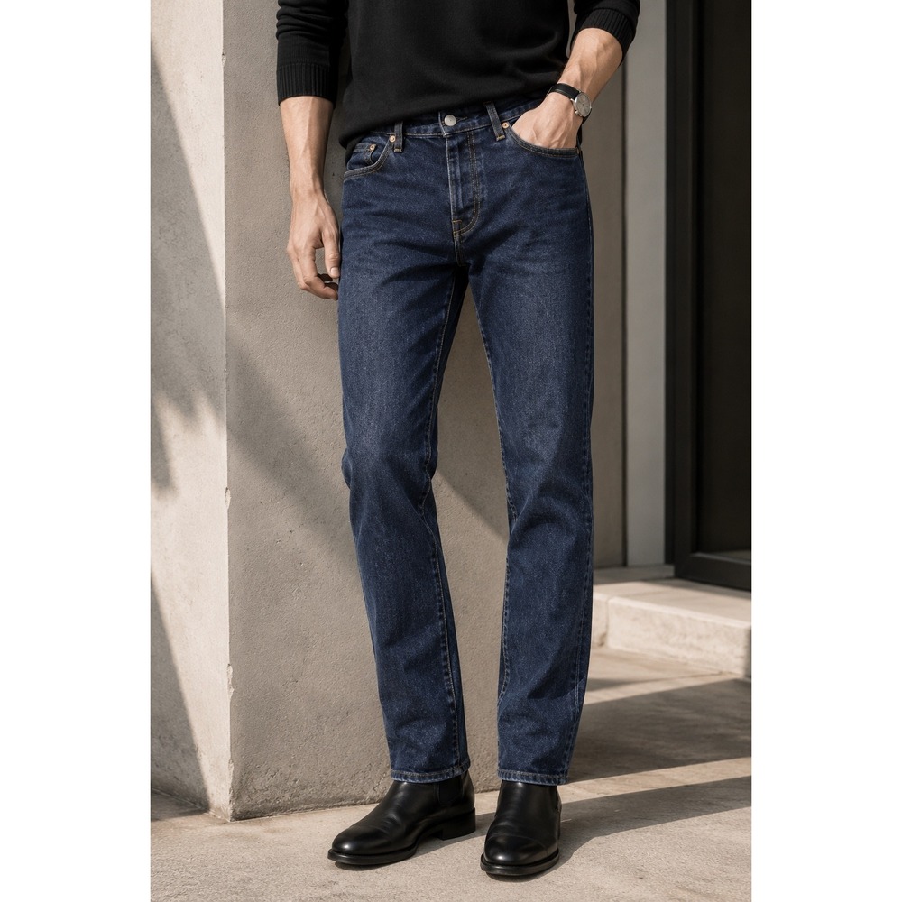 Vince Slim Straight Leg Denim Jeans Cotton Dark Wash Made in USA‎ Indigo 30